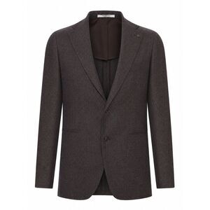 Tagliatore Men Textured Fabric Blazer Jacket With Two Buttons